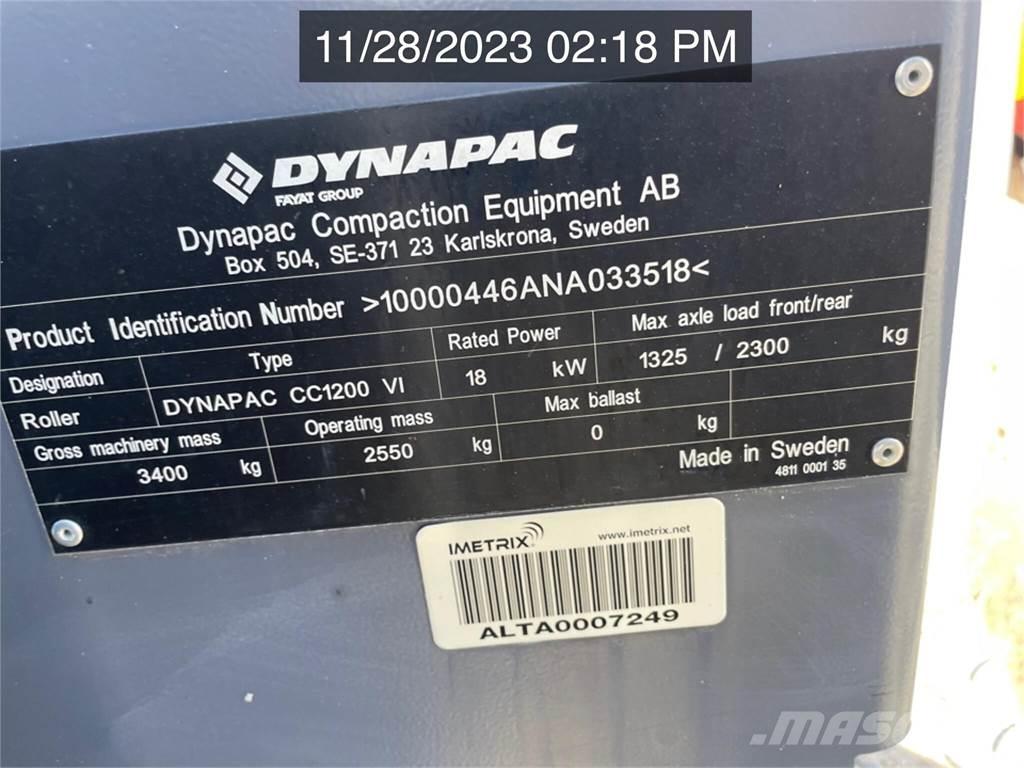 Dynapac CC1200 VI Οδοστρωτήρες διπλού κυλίνδρου