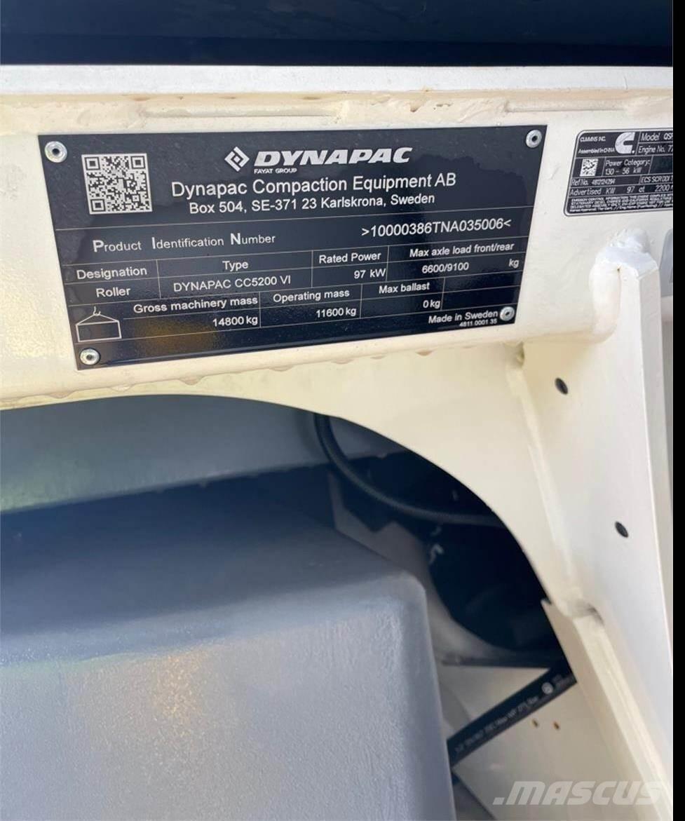 Dynapac CC5200 VI Οδοστρωτήρες διπλού κυλίνδρου