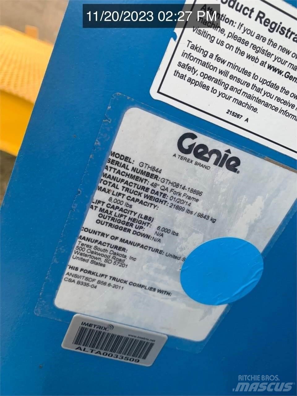 Genie GTH844 Τηλεσκοπικοί ανυψωτές