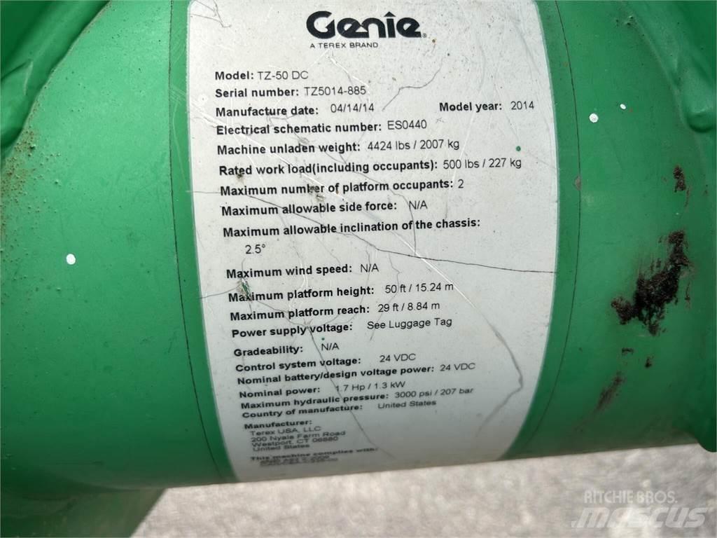 Genie TZ50 Εναέριες πλατφόρμες τοποθετημένες σε ρυμούλκα