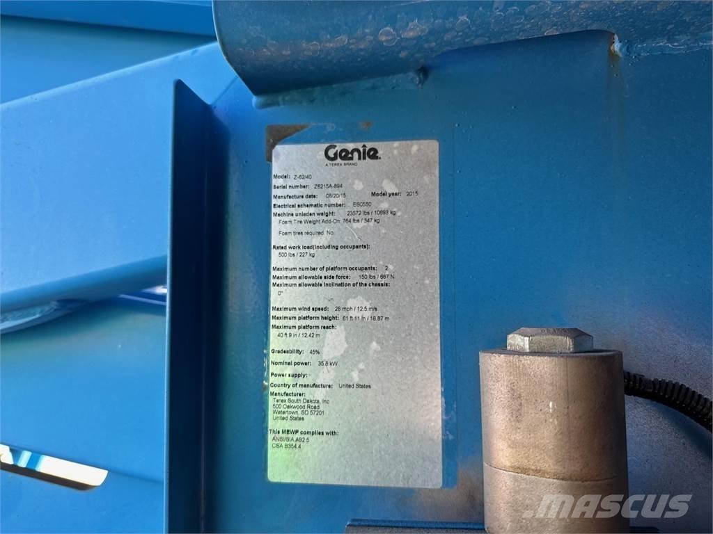 Genie Z62/40 Ανυψωτήρες με αρθρωτό βραχίονα