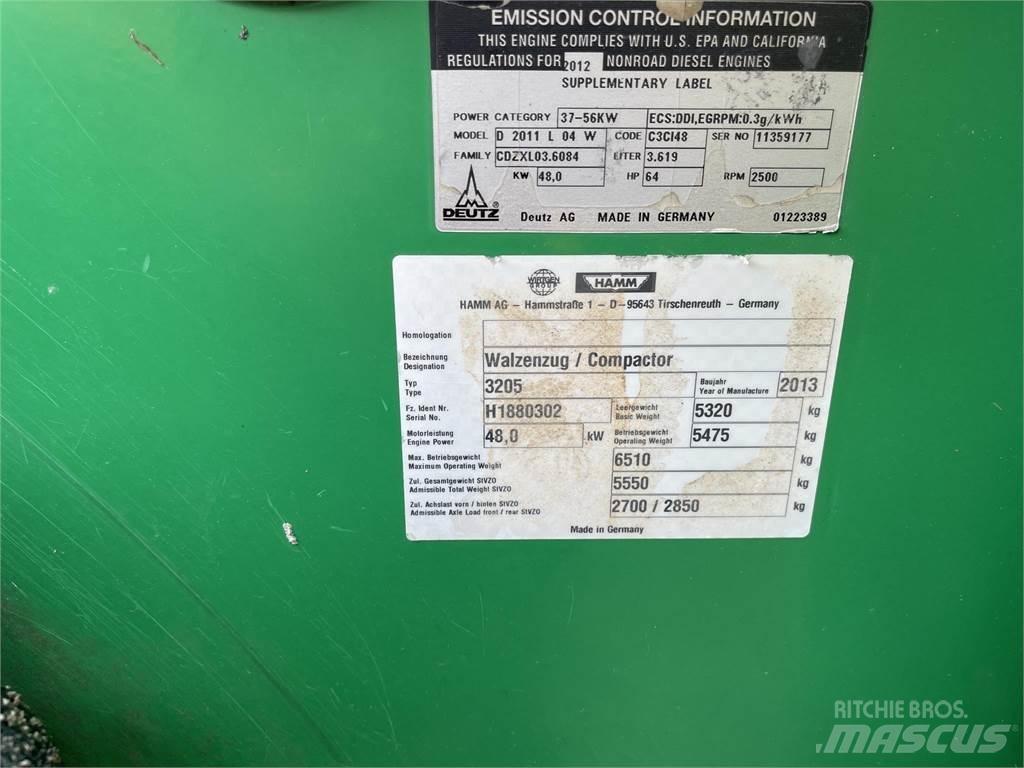 Hamm 3205 Οδοστρωτήρες διπλού κυλίνδρου