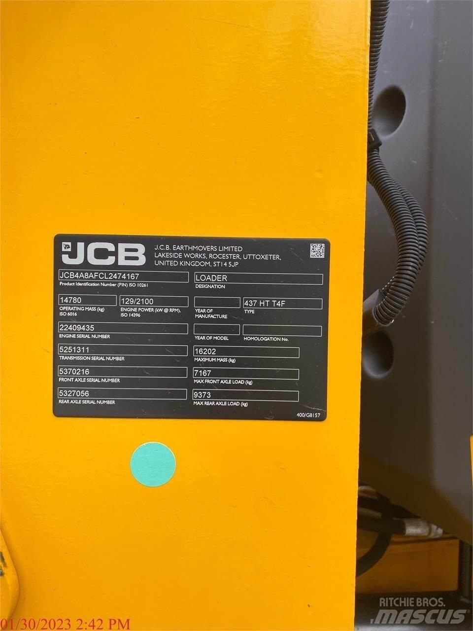 JCB 437HT Φορτωτές με λάστιχα (Τροχοφόροι)