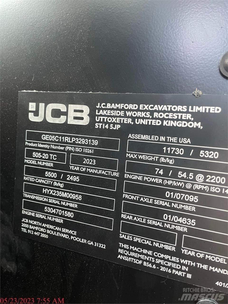 JCB 505-20TC Τηλεσκοπικοί ανυψωτές