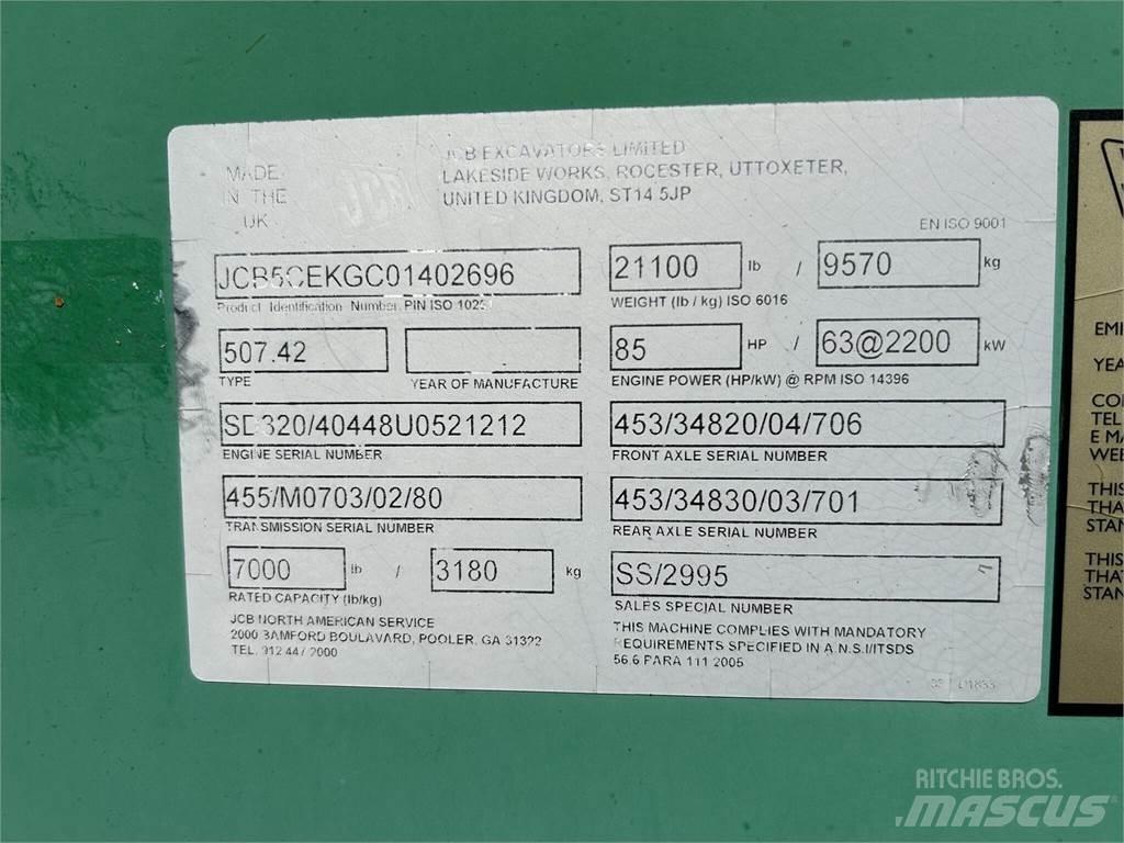 JCB 507-42 Τηλεσκοπικοί ανυψωτές