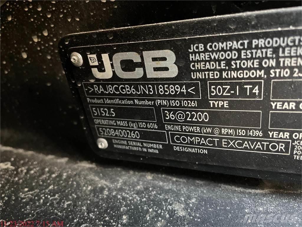 JCB 50Z-1 Εκσκαφάκι (διαβολάκι) < 7t