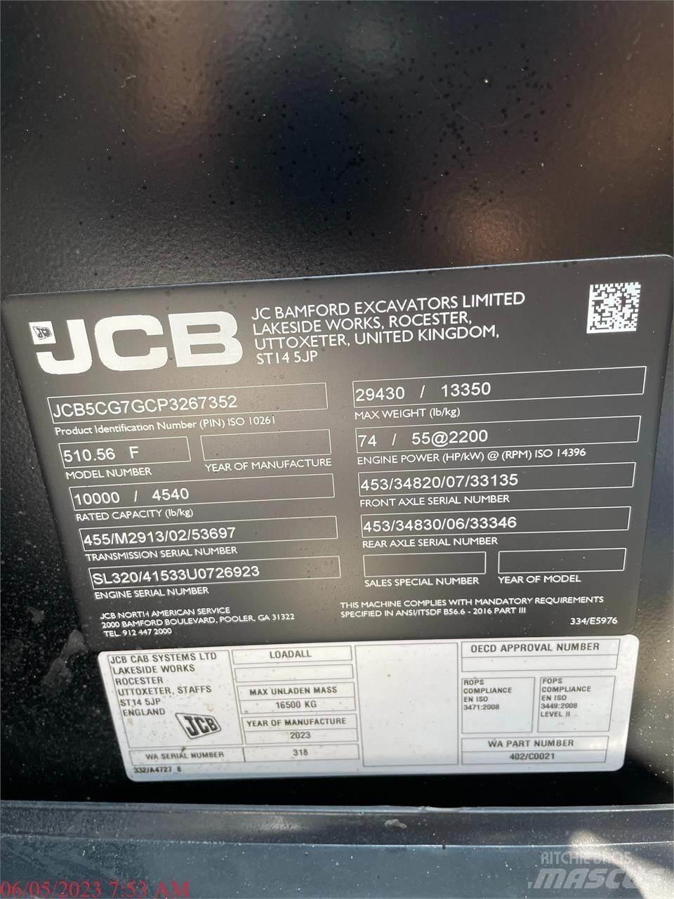 JCB 510-56 Τηλεσκοπικοί ανυψωτές