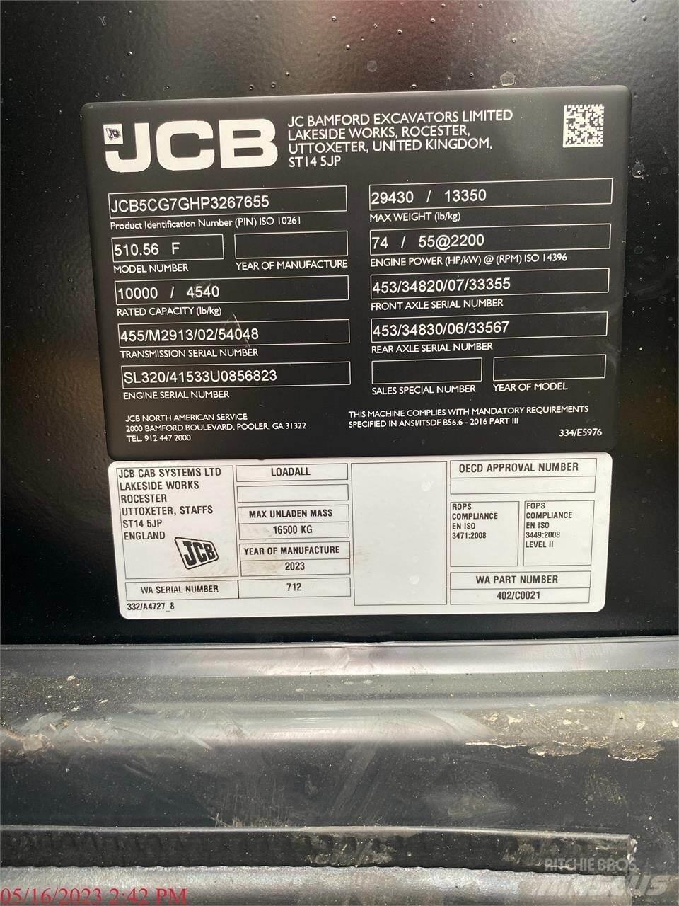 JCB 510-56 Τηλεσκοπικοί ανυψωτές