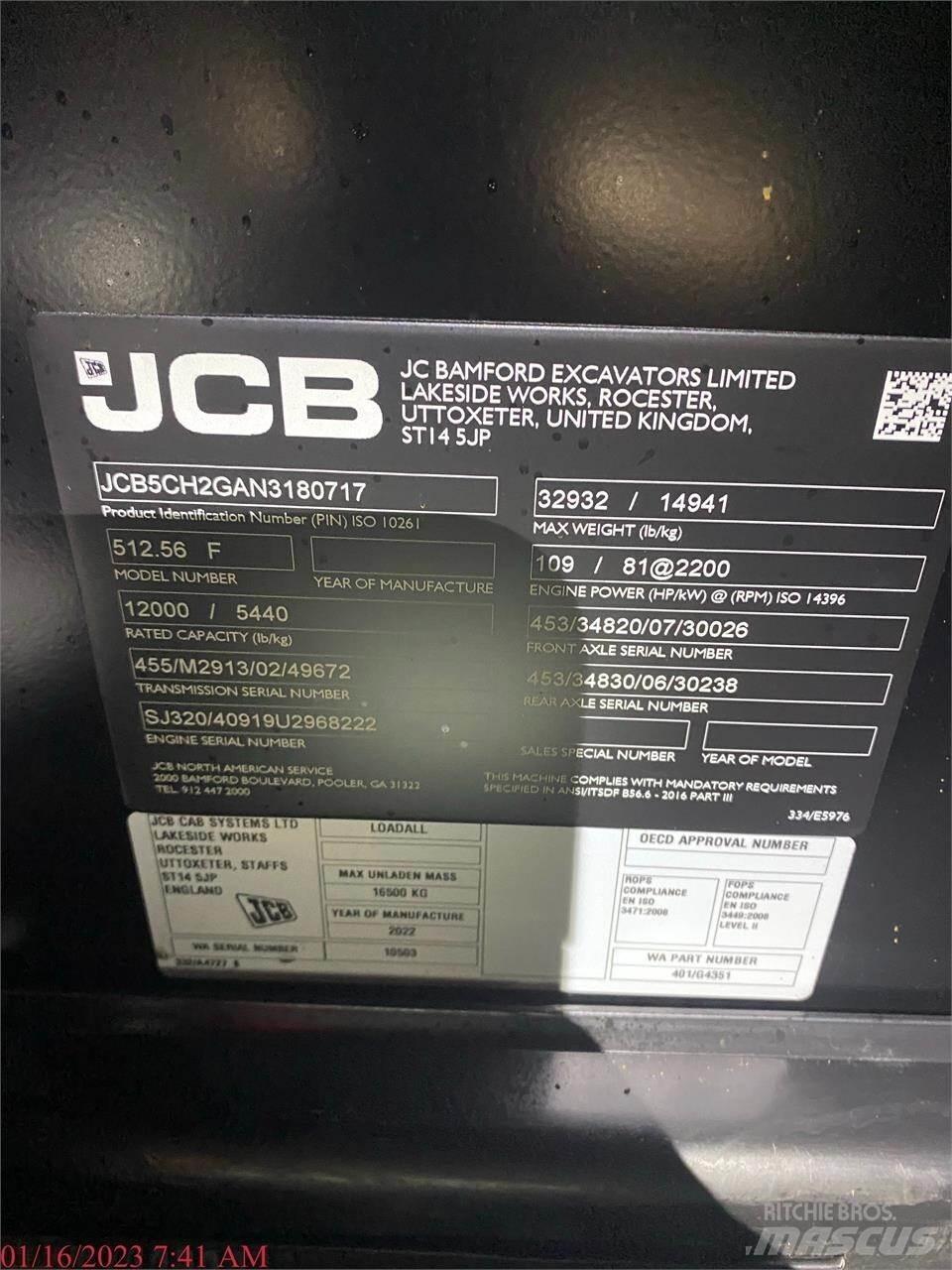 JCB 512-56 Τηλεσκοπικοί ανυψωτές