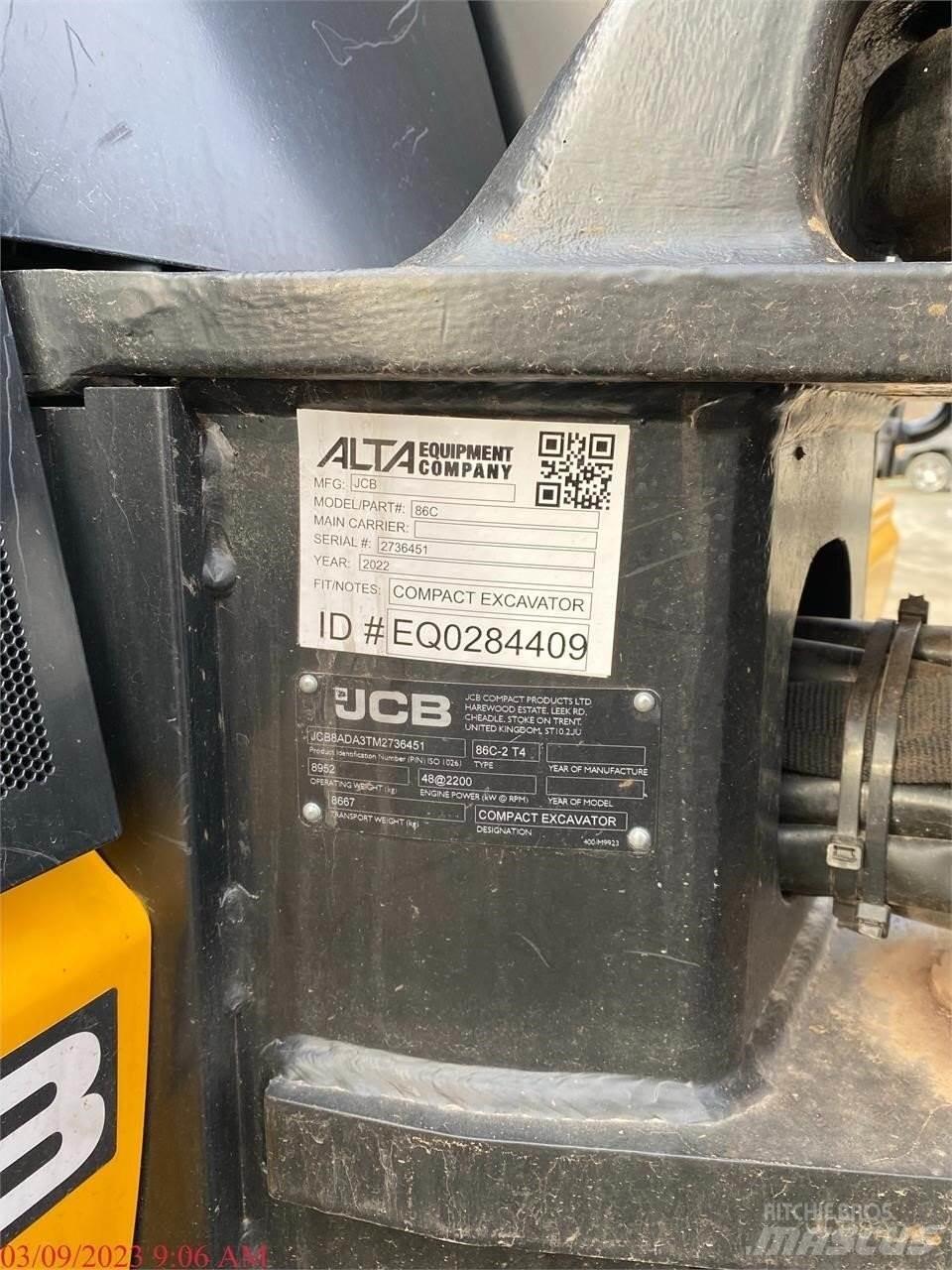 JCB 86C-2 Εκσκαφείς με ερπύστριες