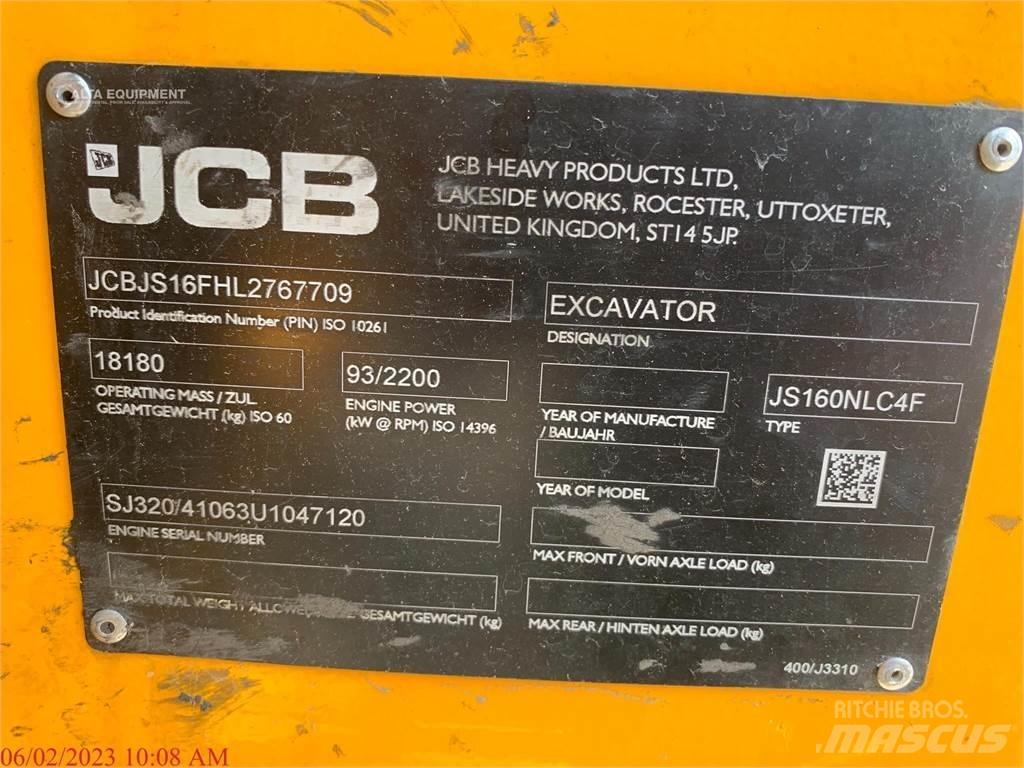JCB JS160 Εκσκαφείς με ερπύστριες