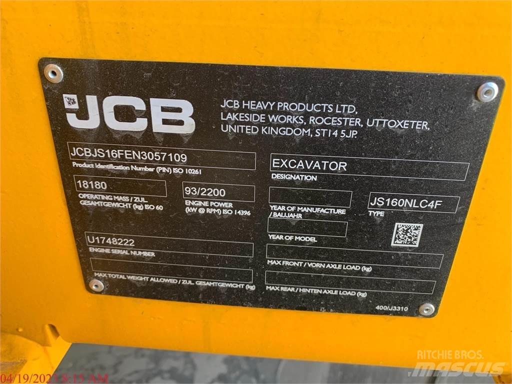 JCB JS160 Εκσκαφείς με ερπύστριες