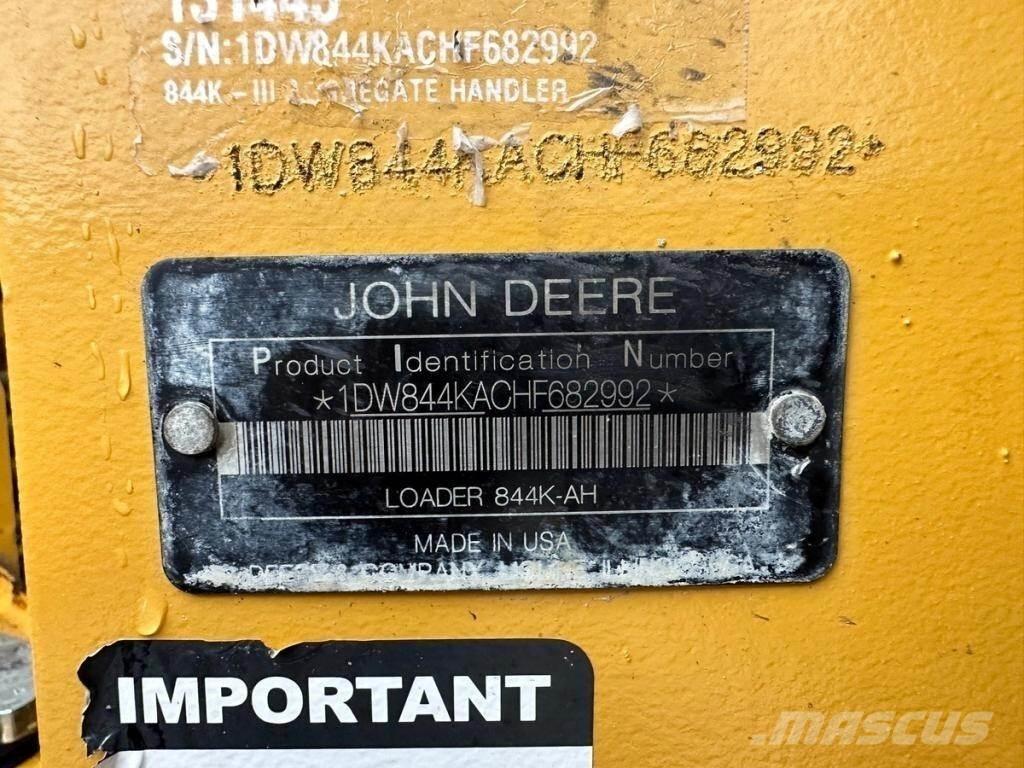John Deere 844KIII Φορτωτές με λάστιχα (Τροχοφόροι)