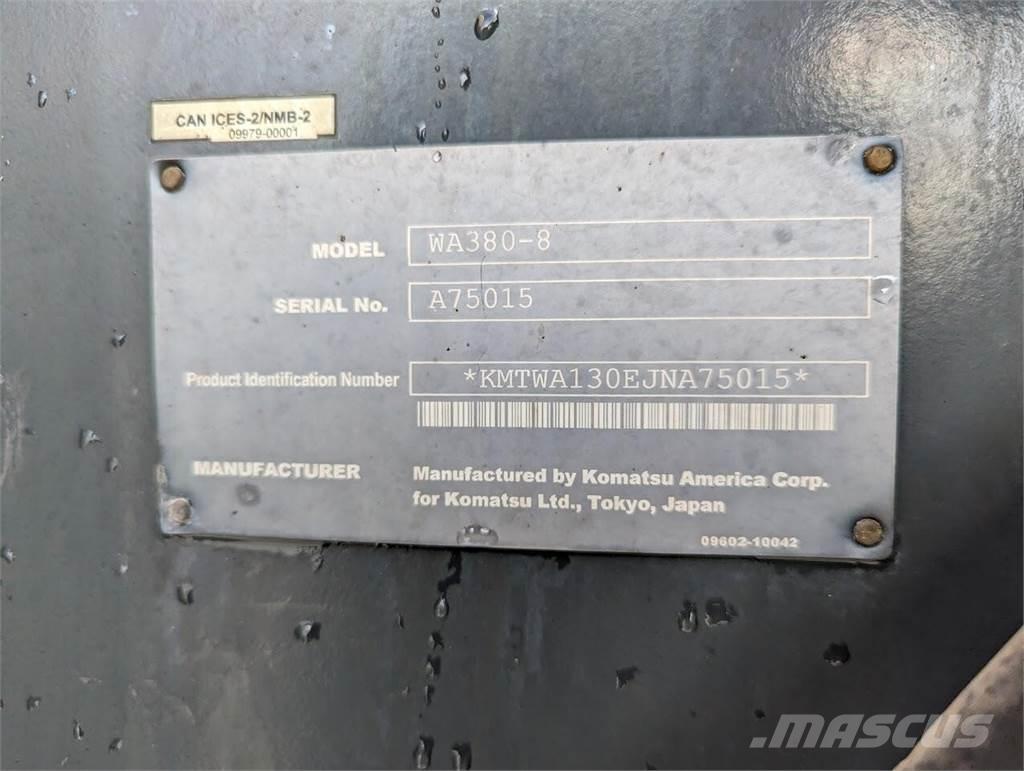 Komatsu WA380-8 Φορτωτές με λάστιχα (Τροχοφόροι)