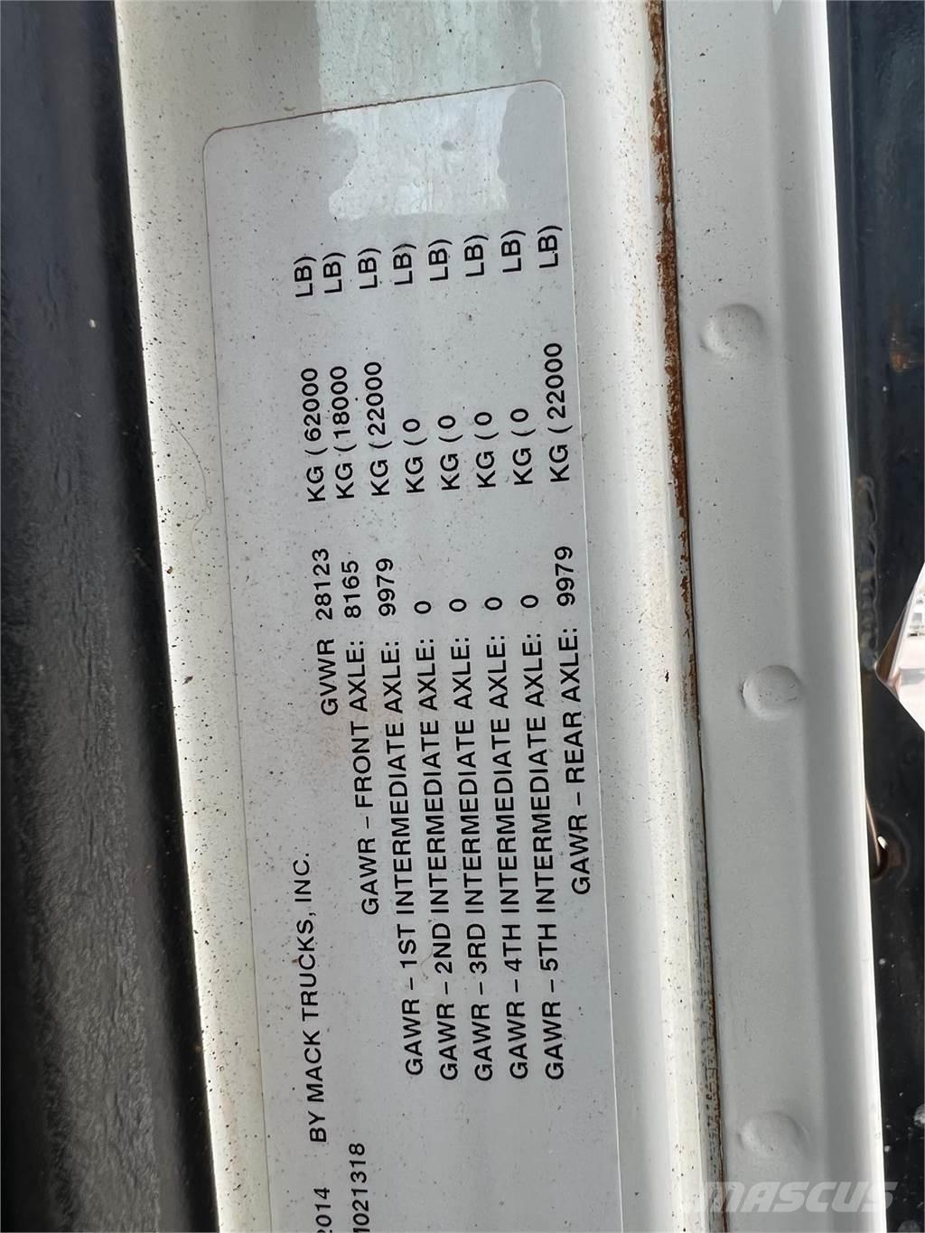 Mack GRANITE GU713 Κατασκευές - Άλλα