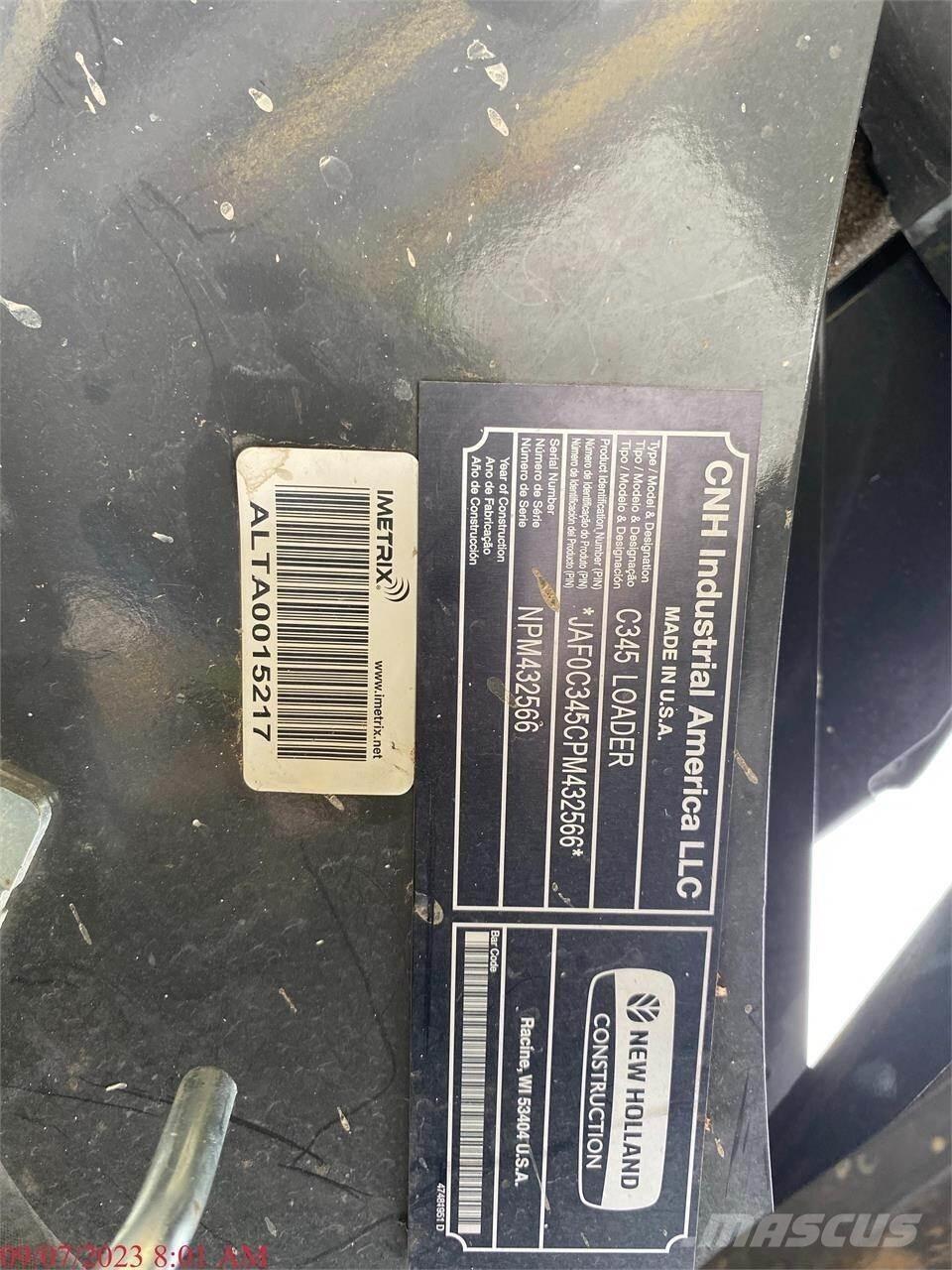 New Holland C345 Φορτωτάκια