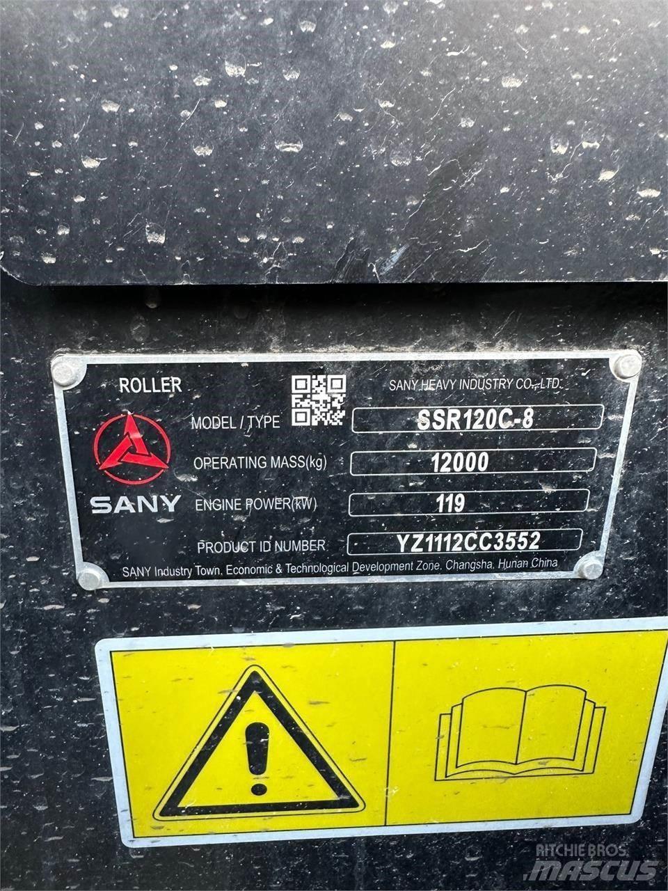 Sany SSR120C-8 Οδοστρωτήρες διπλού κυλίνδρου