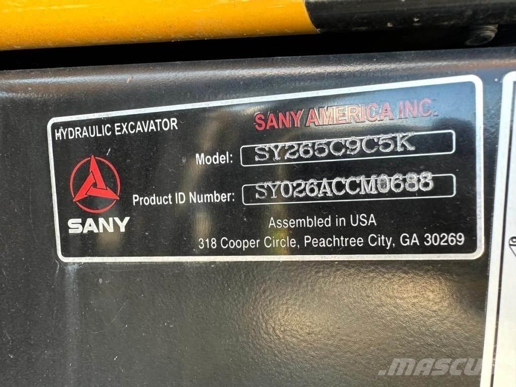 Sany SY265C LC Εκσκαφείς με ερπύστριες