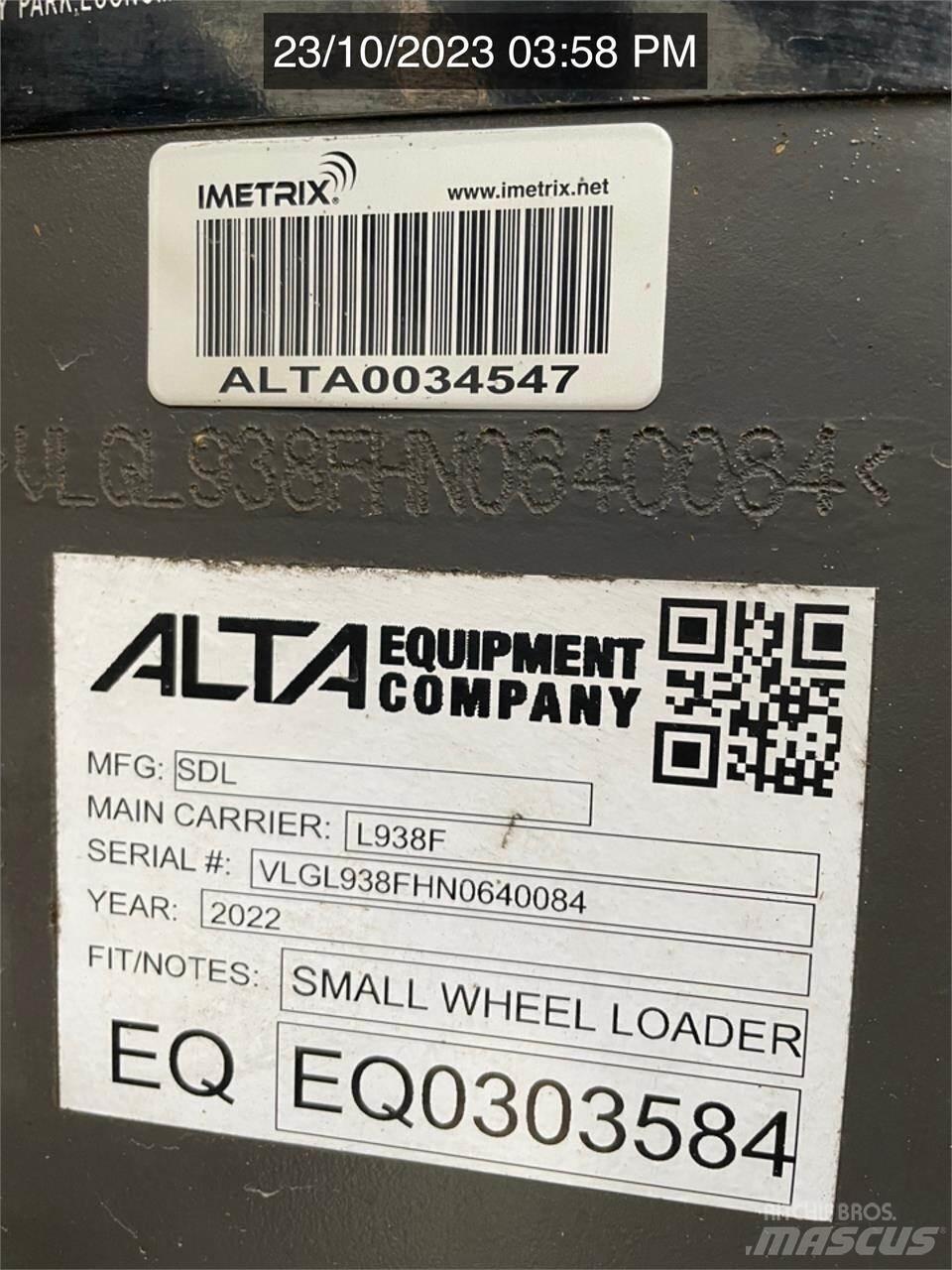 SDLG L938F Φορτωτές με λάστιχα (Τροχοφόροι)
