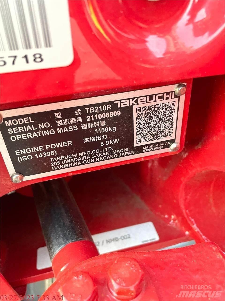 Takeuchi TB210R Εκσκαφάκι (διαβολάκι) < 7t
