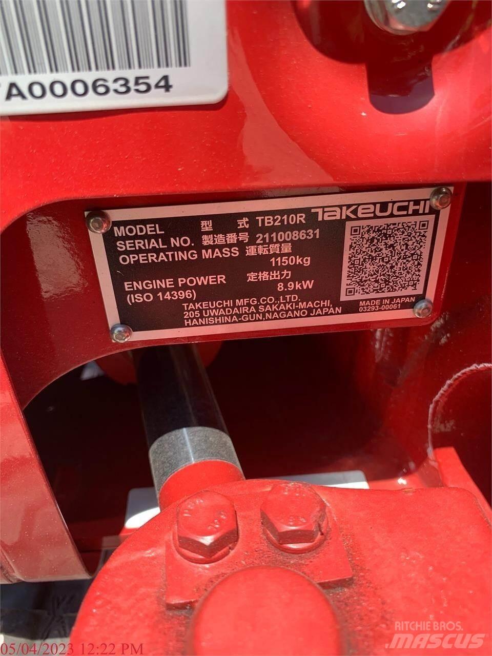 Takeuchi TB210R Εκσκαφάκι (διαβολάκι) < 7t