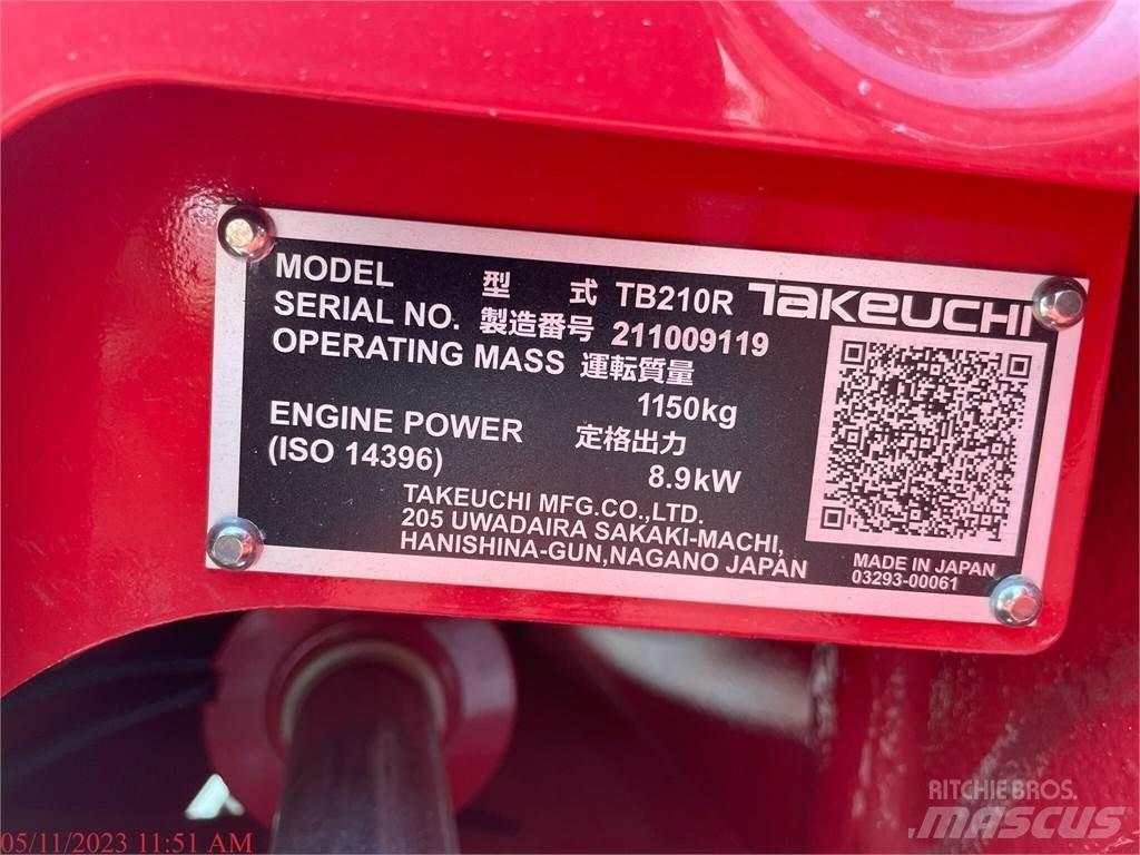 Takeuchi TB210R Εκσκαφάκι (διαβολάκι) < 7t