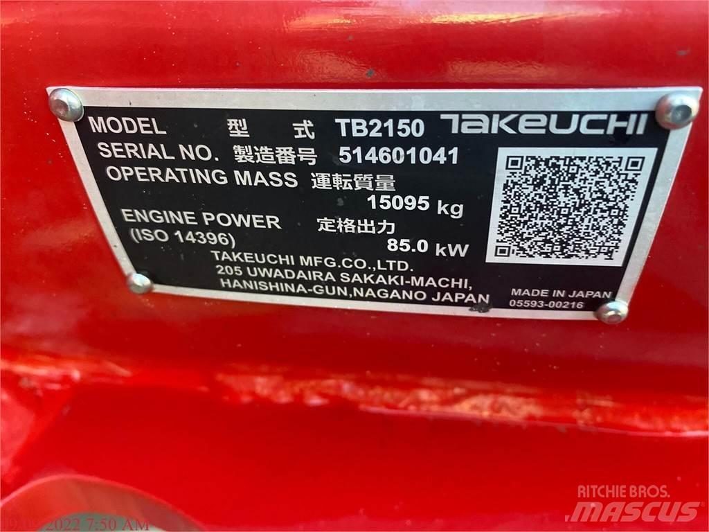 Takeuchi TB2150 Εκσκαφείς με ερπύστριες