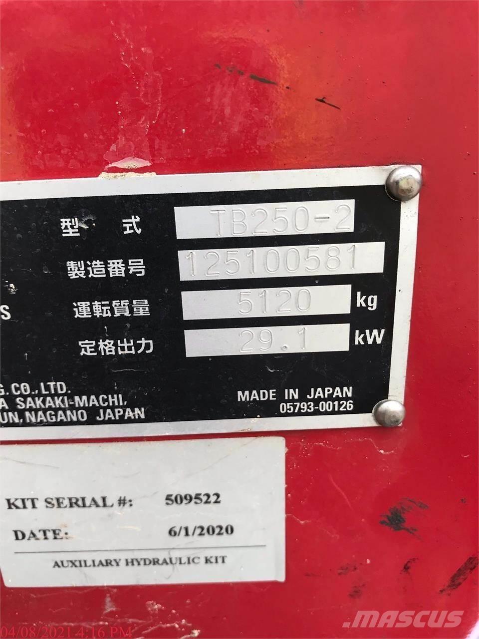 Takeuchi TB250-2 Εκσκαφάκι (διαβολάκι) < 7t