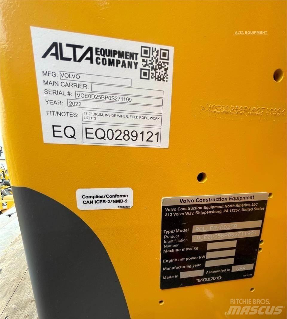 Volvo DD25B Οδοστρωτήρες διπλού κυλίνδρου