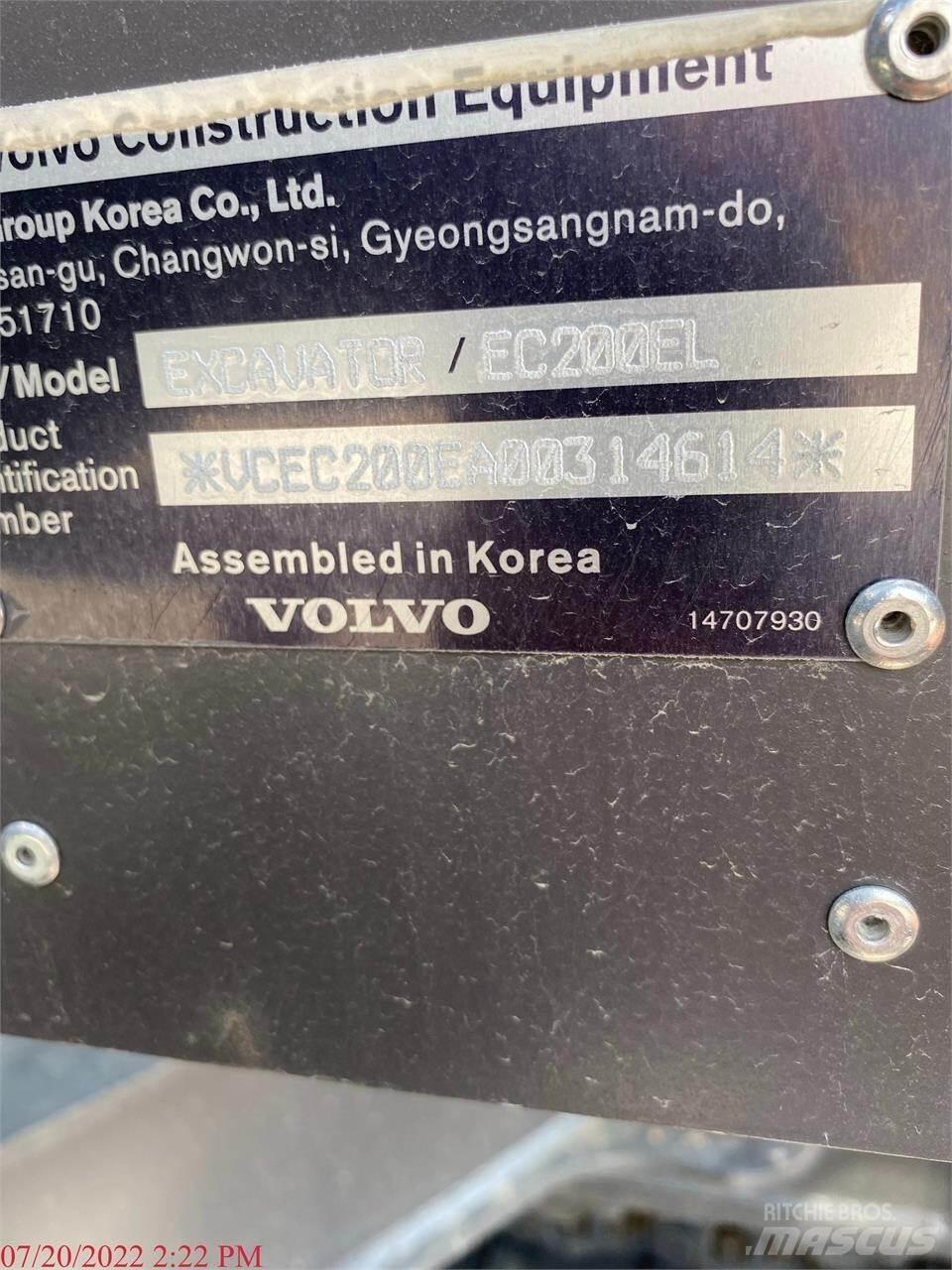 Volvo EC200EL Εκσκαφείς με ερπύστριες