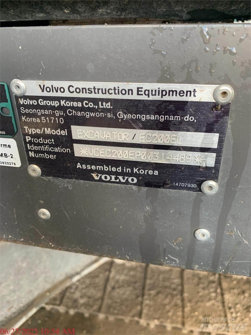 Volvo EC200EL Εκσκαφείς με ερπύστριες