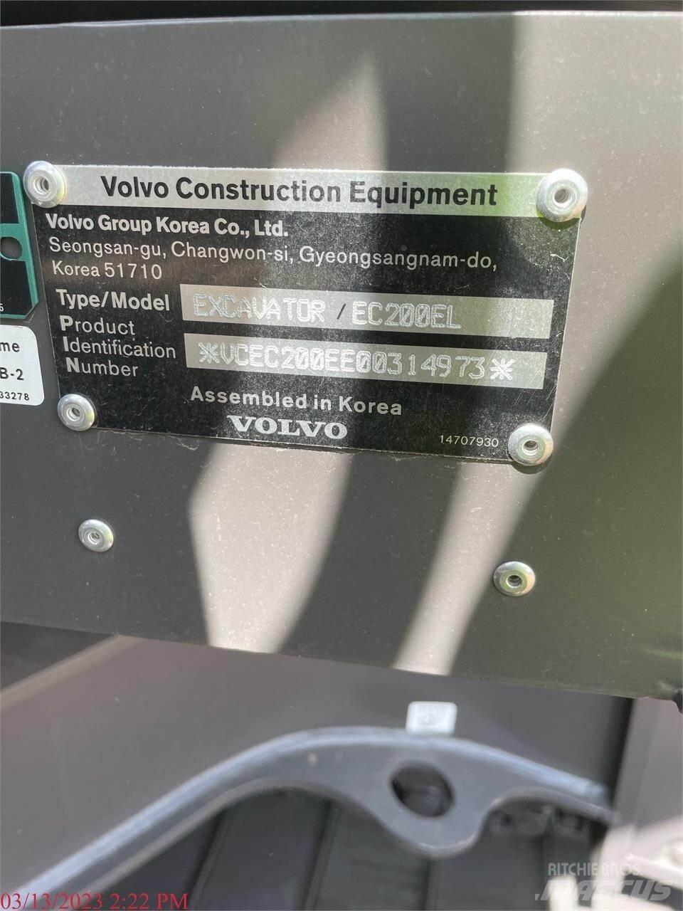 Volvo EC200EL Εκσκαφείς με ερπύστριες
