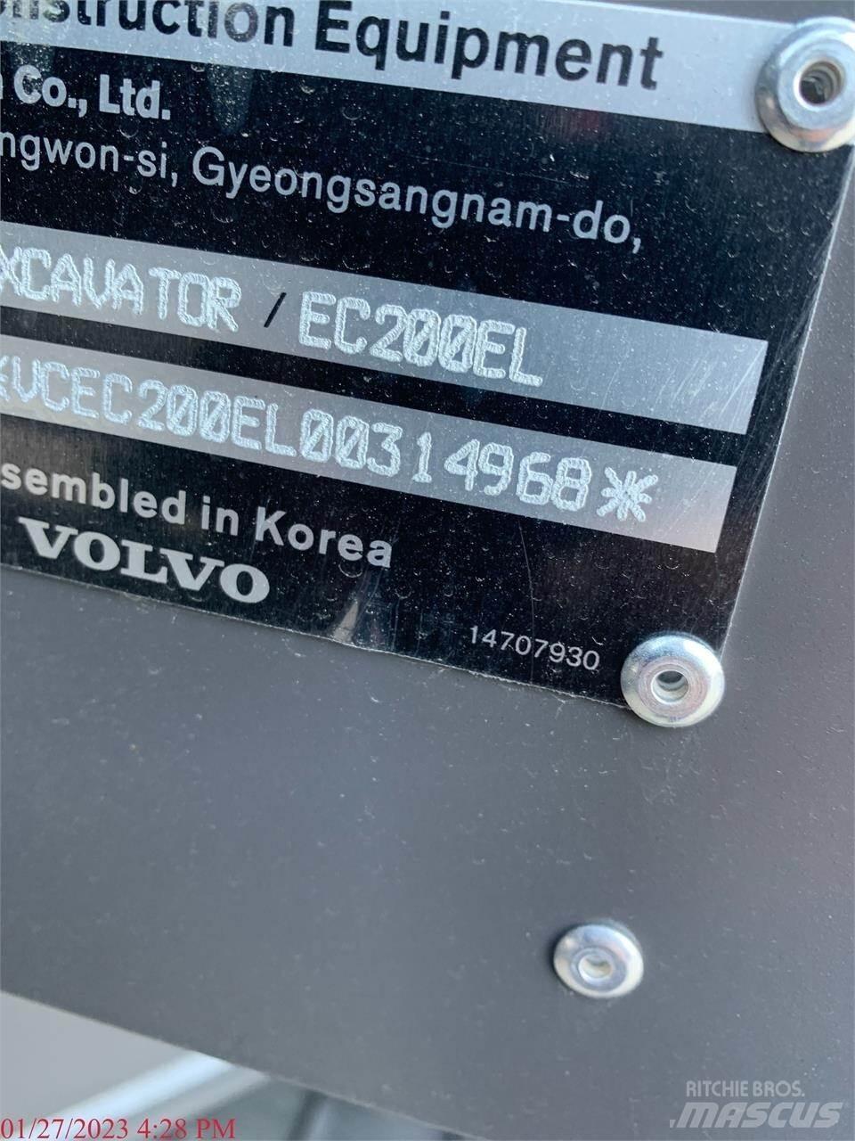 Volvo EC200EL Εκσκαφείς με ερπύστριες