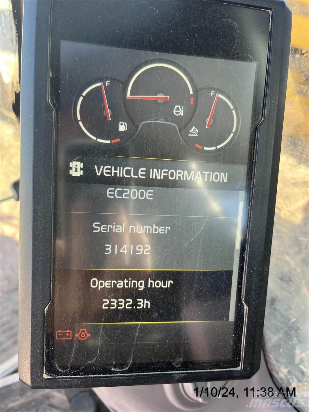 Volvo EC200EL Εκσκαφείς με ερπύστριες