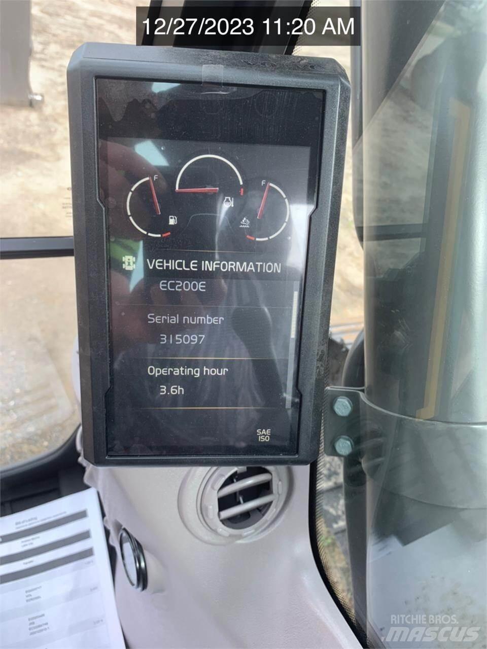 Volvo EC200EL Εκσκαφείς με ερπύστριες