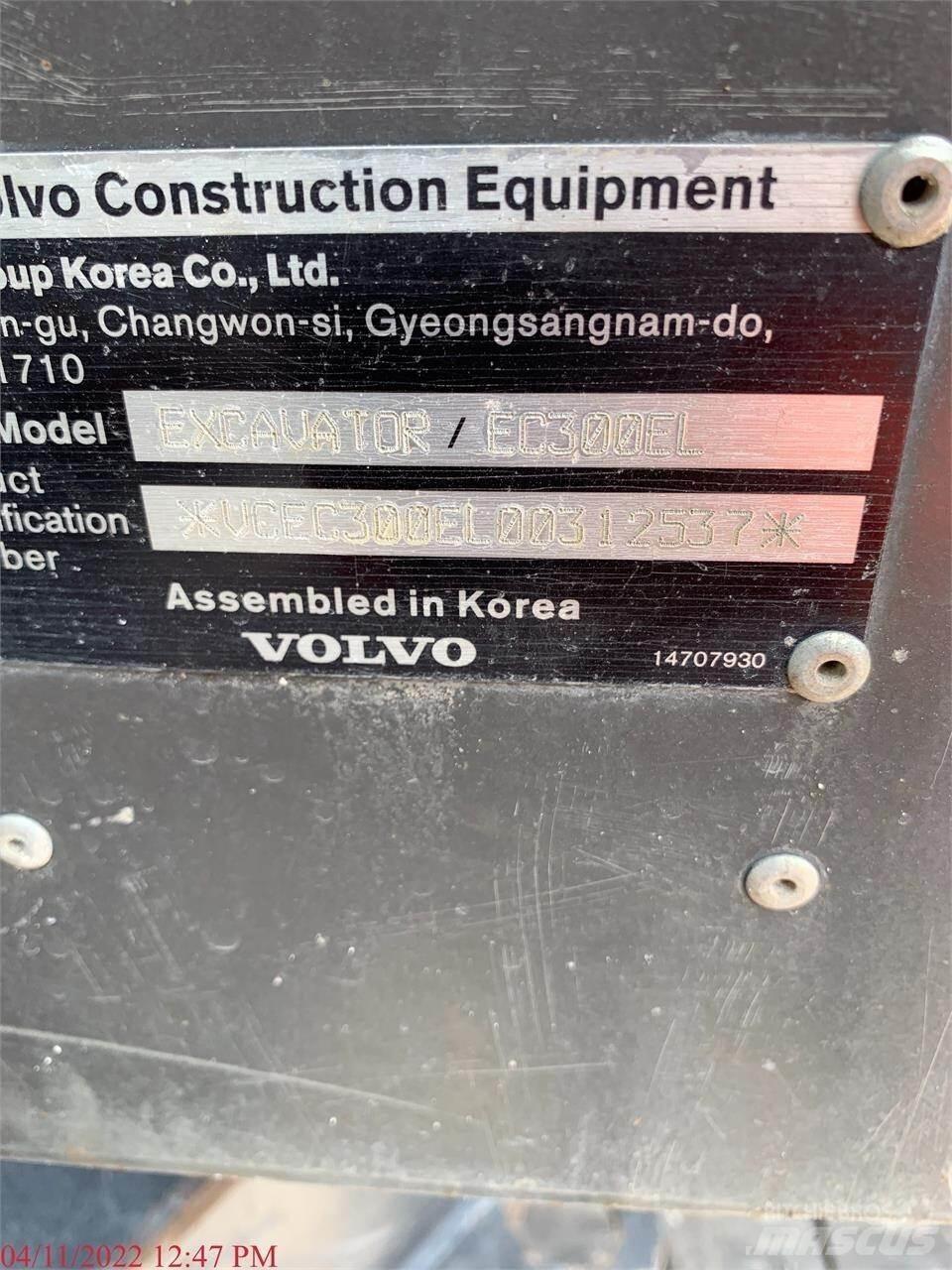 Volvo EC300EL Εκσκαφείς με ερπύστριες