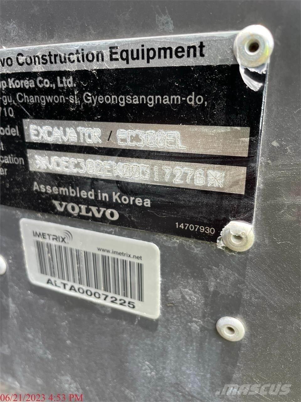 Volvo EC300EL Εκσκαφείς με ερπύστριες