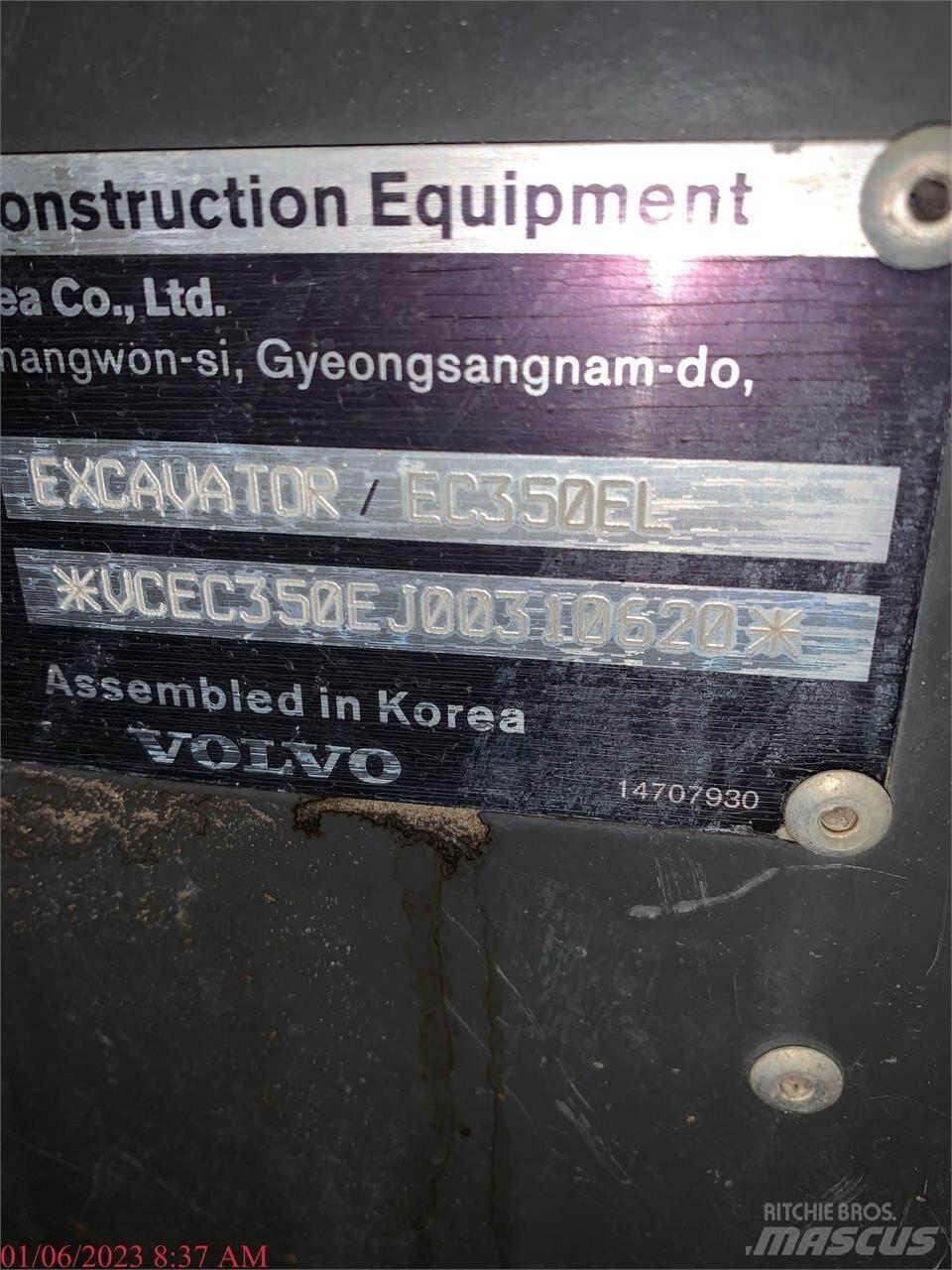 Volvo EC350EL Εκσκαφείς με ερπύστριες