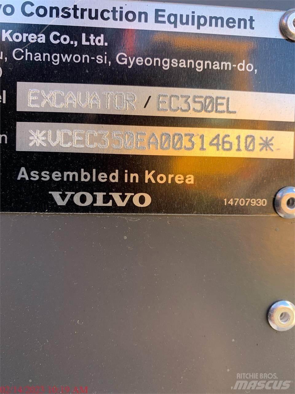 Volvo EC350EL Εκσκαφείς με ερπύστριες