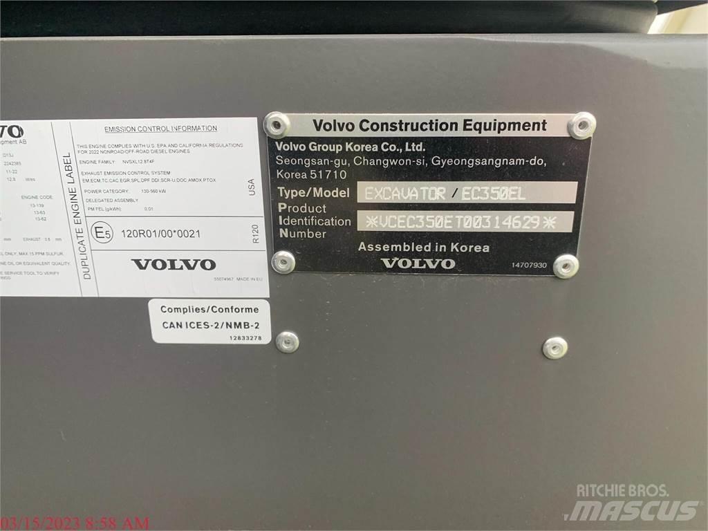 Volvo EC350EL Εκσκαφείς με ερπύστριες