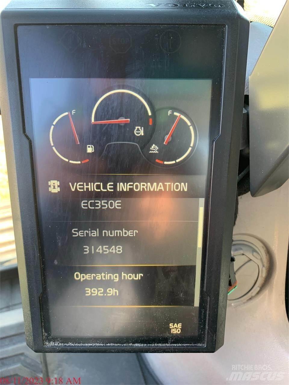 Volvo EC350EL Εκσκαφείς με ερπύστριες