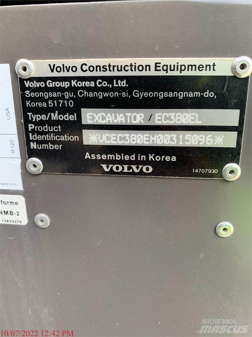 Volvo EC380EL Εκσκαφείς με ερπύστριες