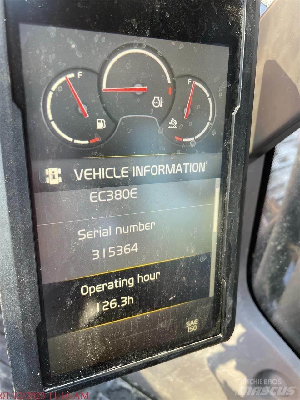 Volvo EC380EL Εκσκαφείς με ερπύστριες