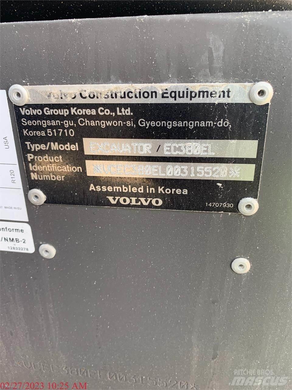 Volvo EC380EL Εκσκαφείς με ερπύστριες