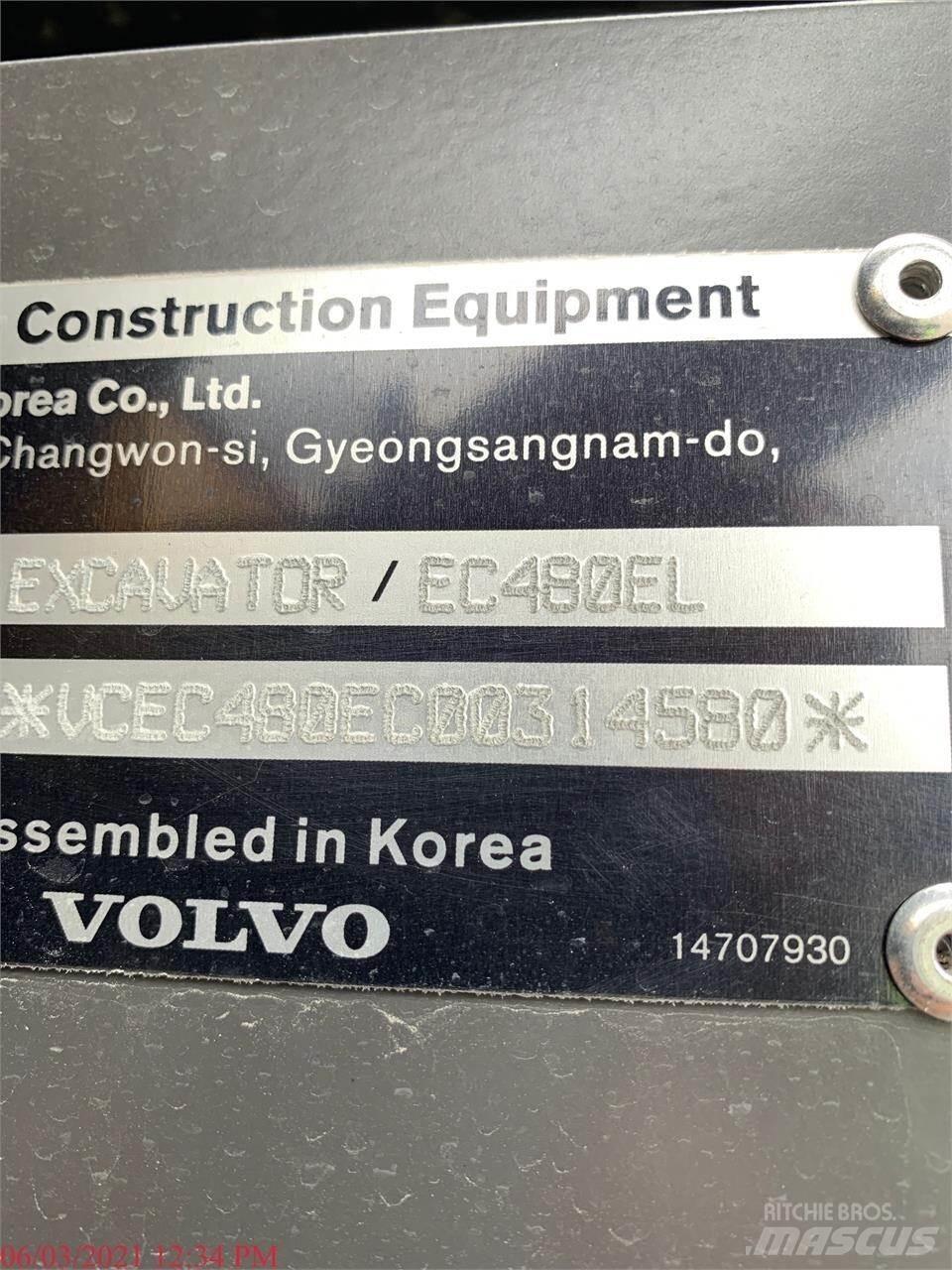Volvo EC480EL Εκσκαφείς με ερπύστριες