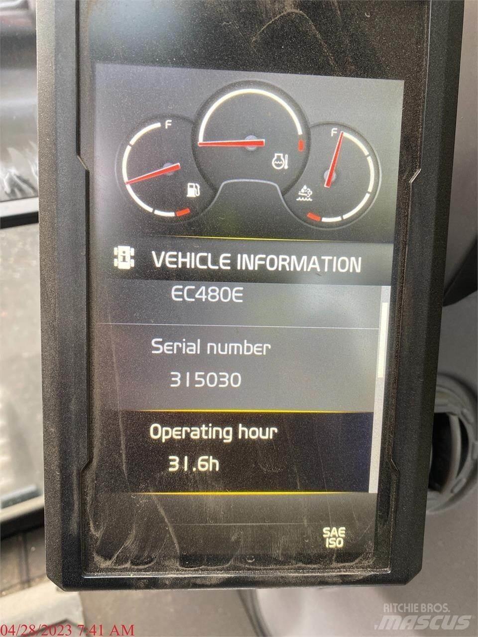 Volvo EC480EL Εκσκαφείς με ερπύστριες