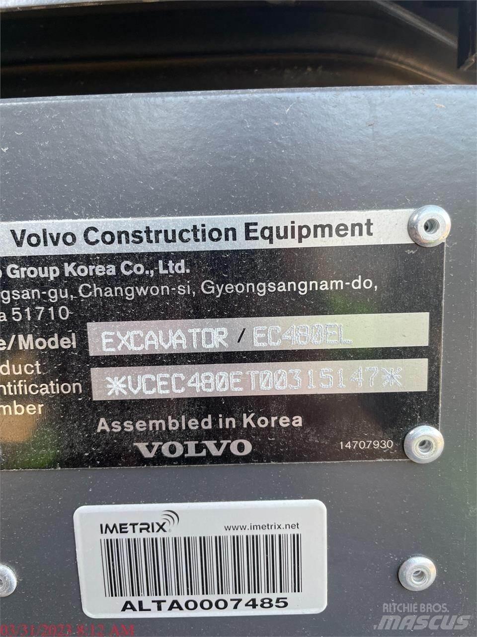 Volvo EC480EL Εκσκαφείς με ερπύστριες
