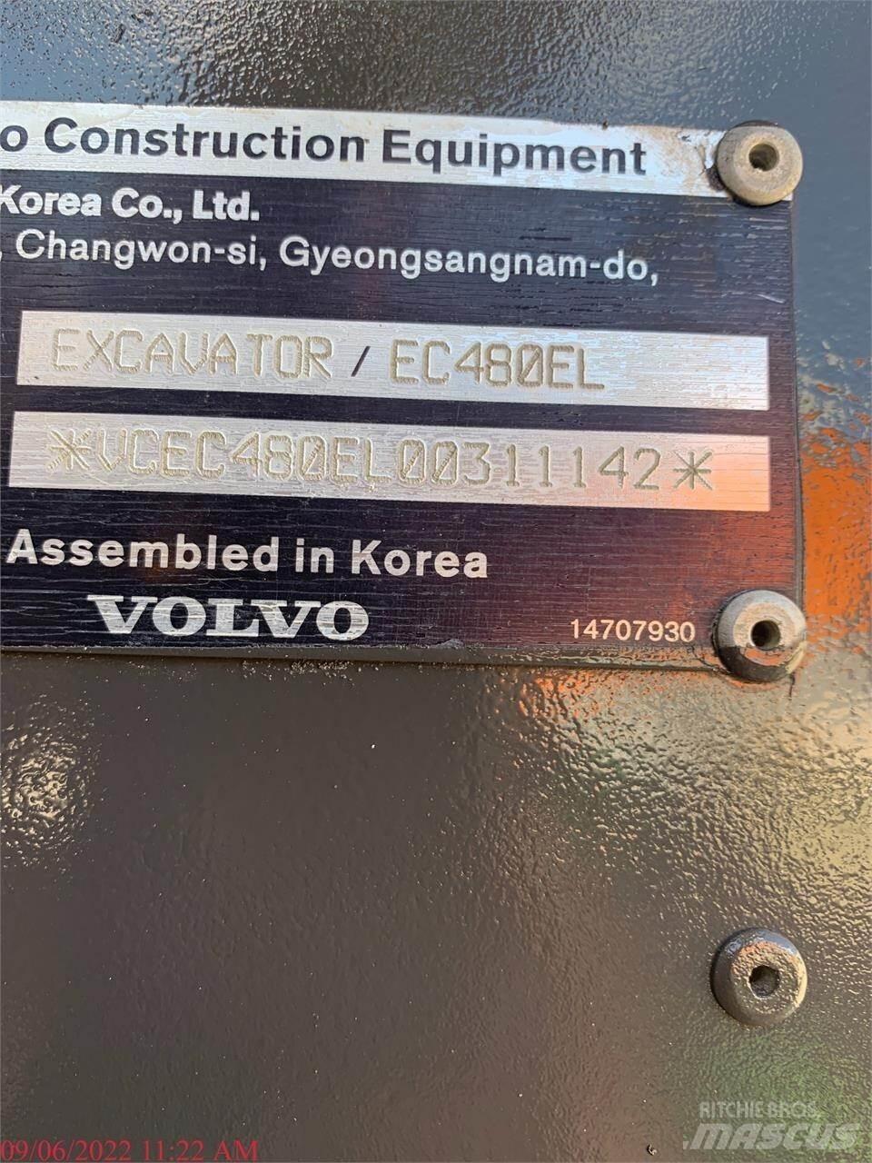 Volvo EC480EL Εκσκαφείς με ερπύστριες