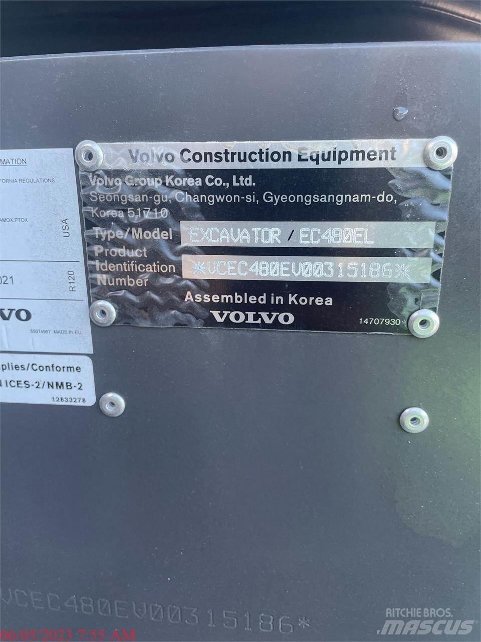 Volvo EC480EL Εκσκαφείς με ερπύστριες