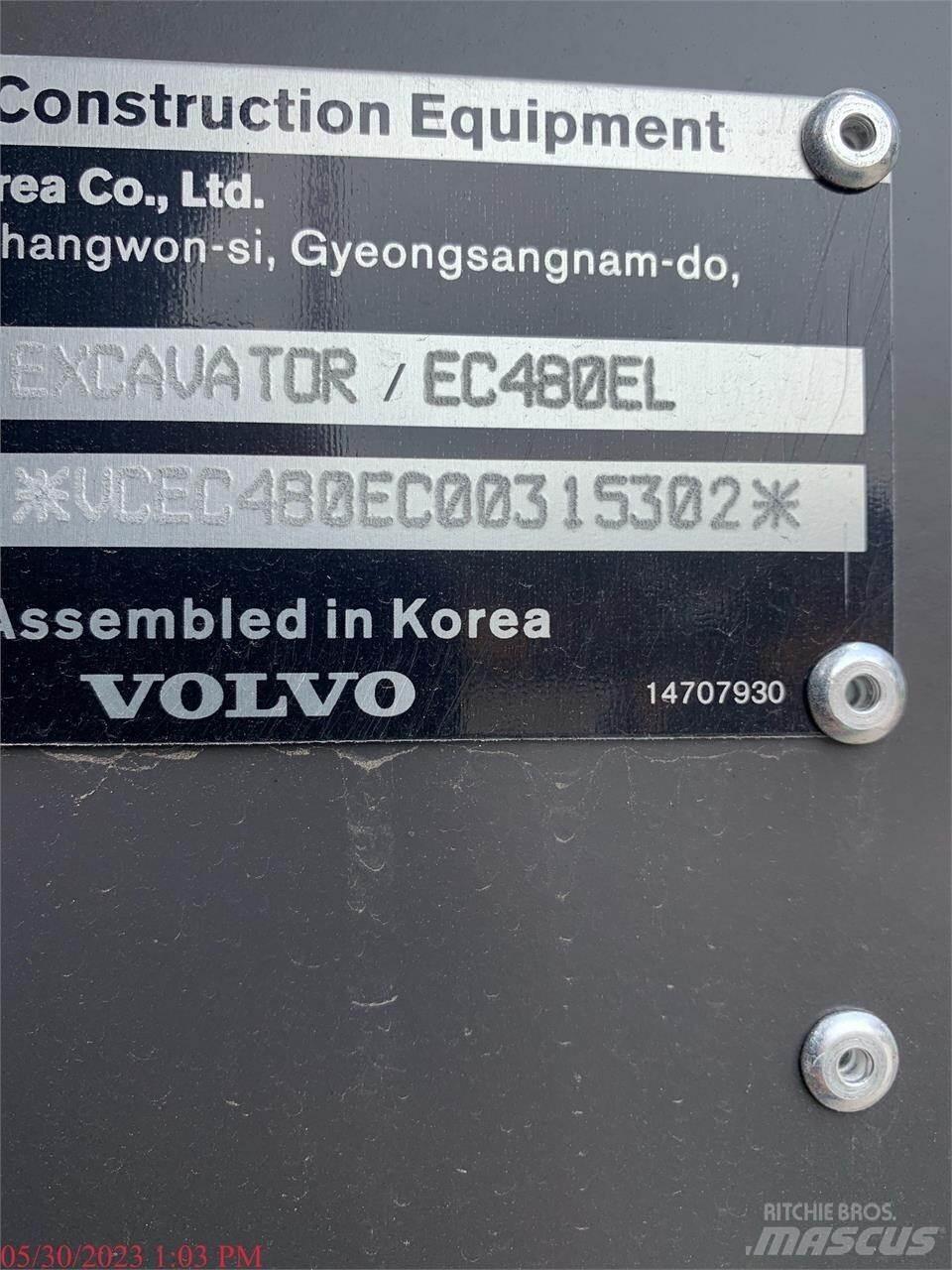 Volvo EC480EL Εκσκαφείς με ερπύστριες